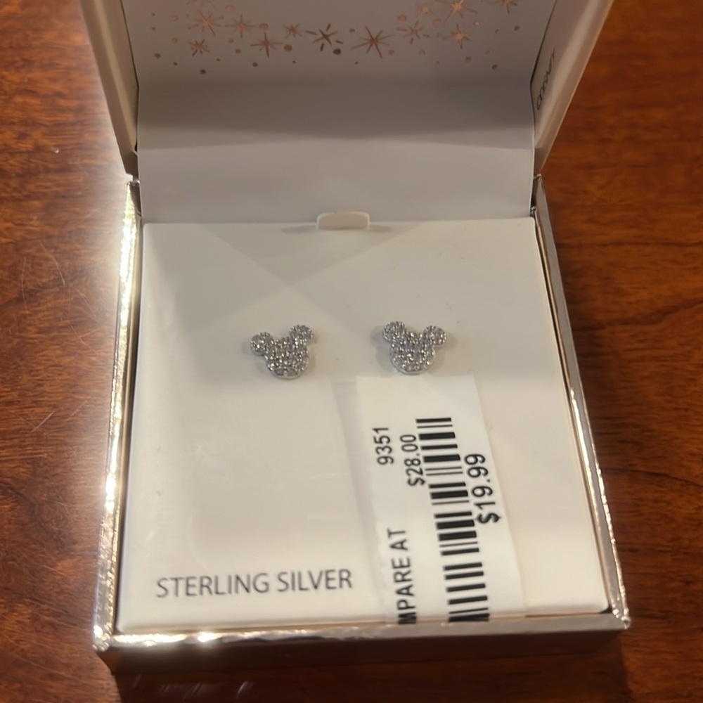 NWT Disney Sterling Silver Earrings